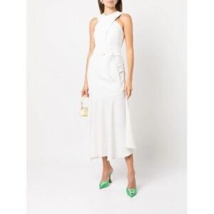 Sachin & Babi NWT Naomi Halter Midi Dress in Ivory Size‎ 10 MSRP $495